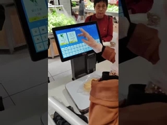 مقياس كفاءة AI نقطة البيع مع 32GB تخزين البيانات 5kg الوزن الإجمالي